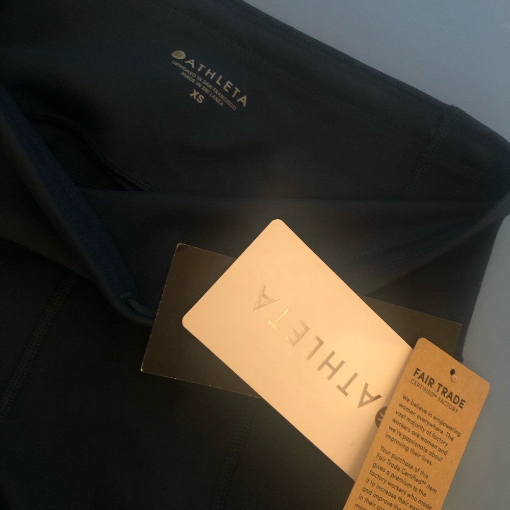 NWT Athleta All In Capri Navy Blue Leggings - Picture 7 of 7
